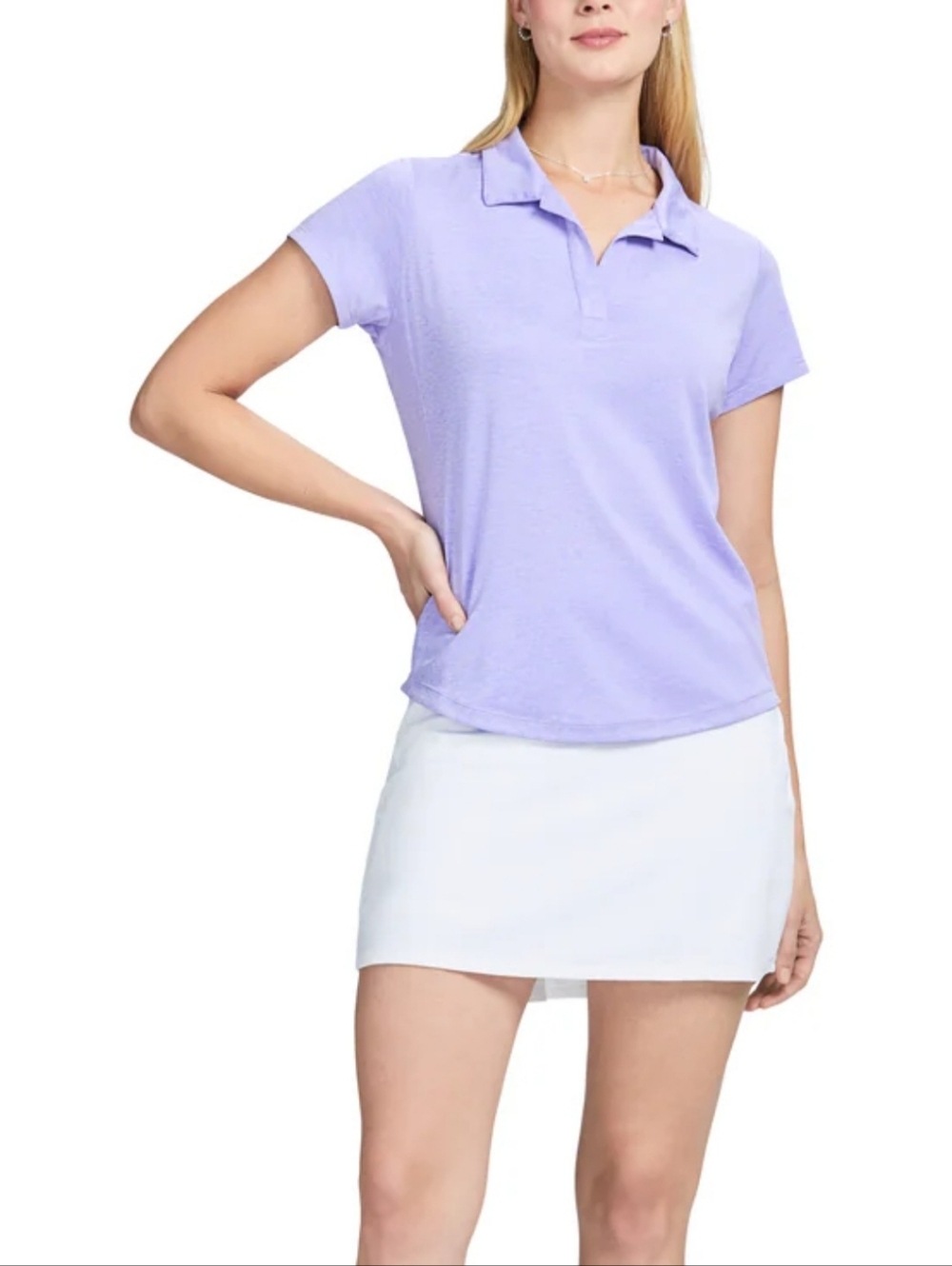 NWT IZOD Performance Skort Back Pleats White Size Large Tennis Pickleball